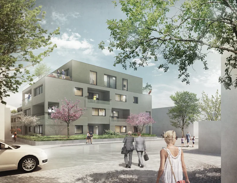 Rüsselsheimer Straße in Mannheim-Waldhof – Visualisierung 2