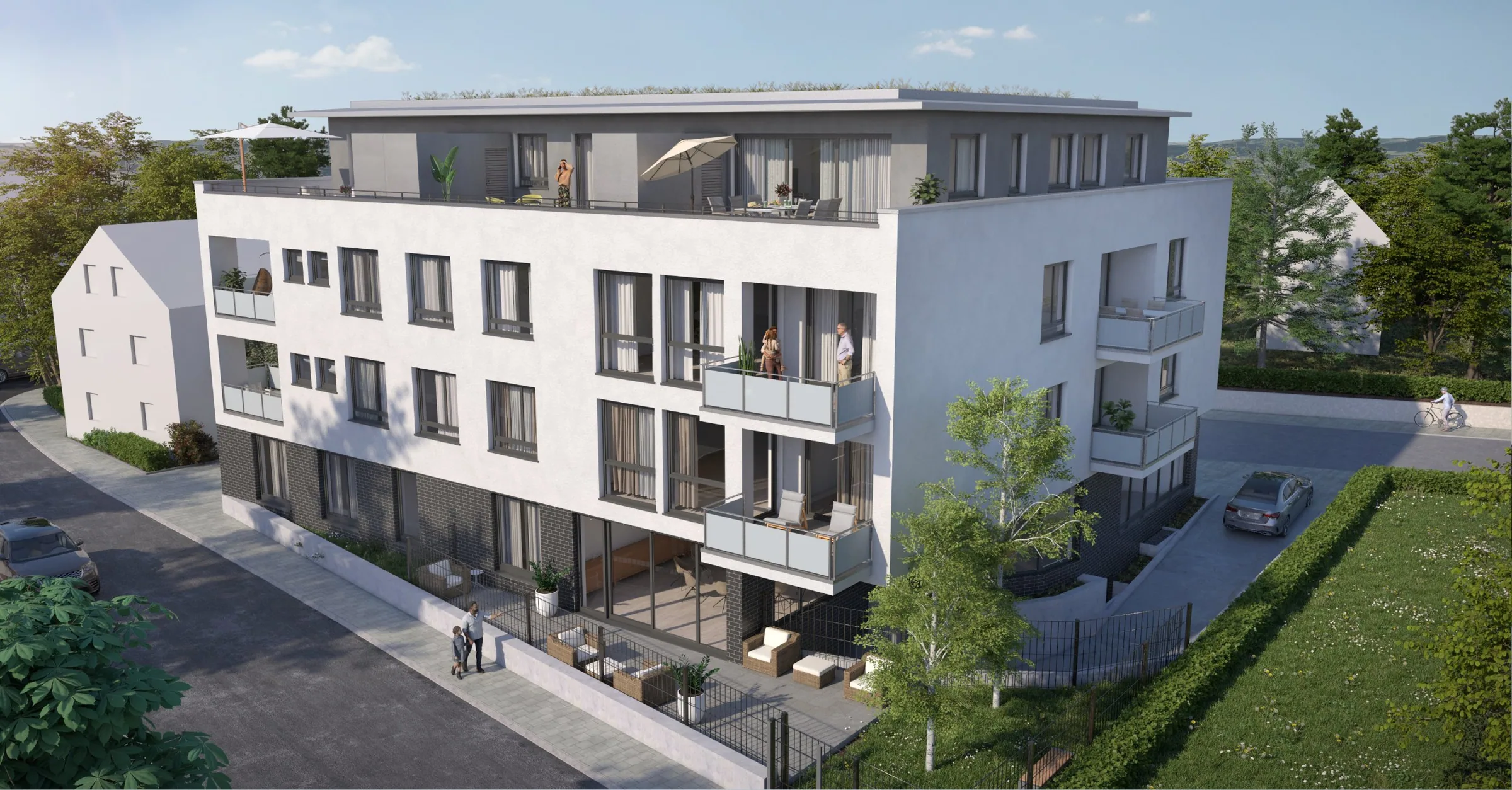 Hauptstraße in Neckarwestheim – Visualisierung 1