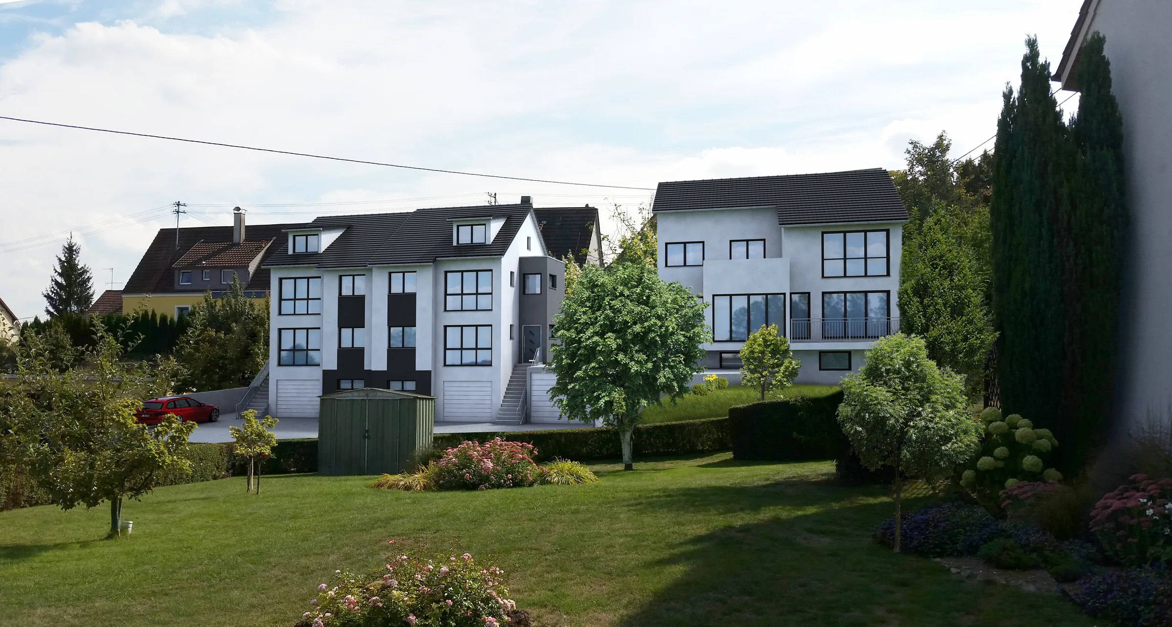 Brunnenstraße in Untereisesheim – Visualisierung 1